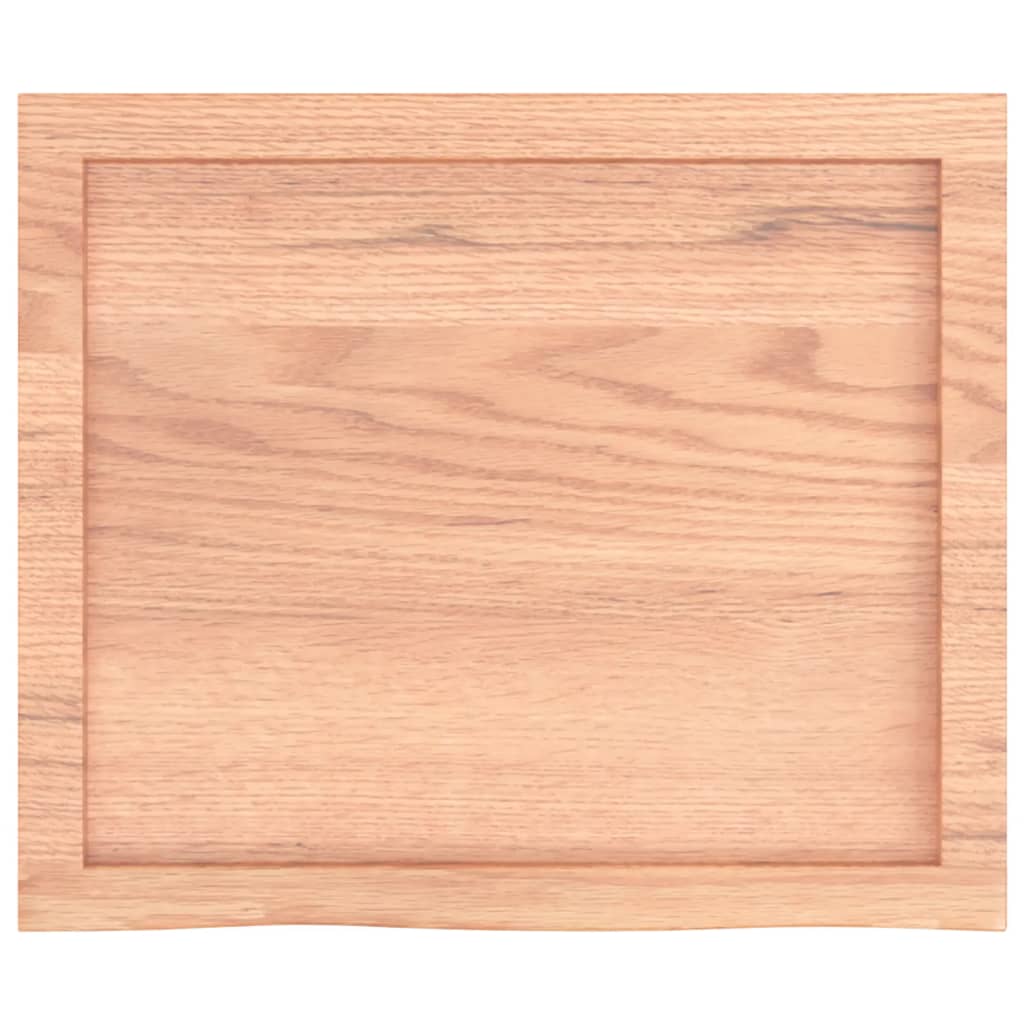 vidaXL Wall Shelf Light Brown 60x50x(2-6) cm Treated Solid Wood Oak