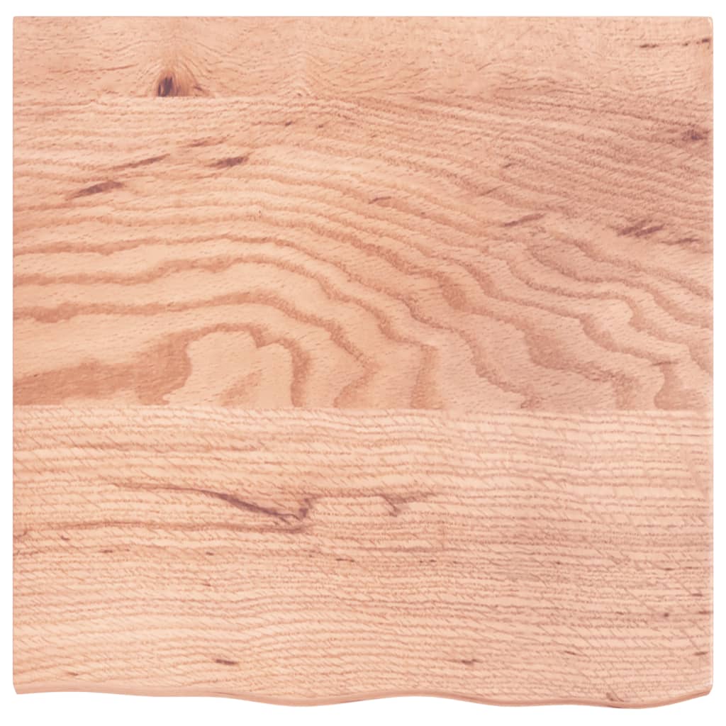 vidaXL Wall Shelf Light Brown 60x60x2 cm Treated Solid Wood Oak