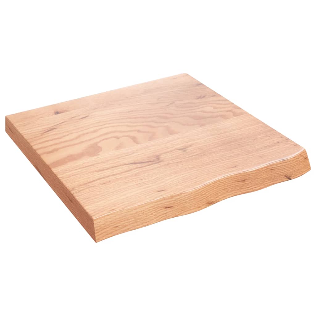 vidaXL Wall Shelf Light Brown 60x60x(2-6) cm Treated Solid Wood Oak