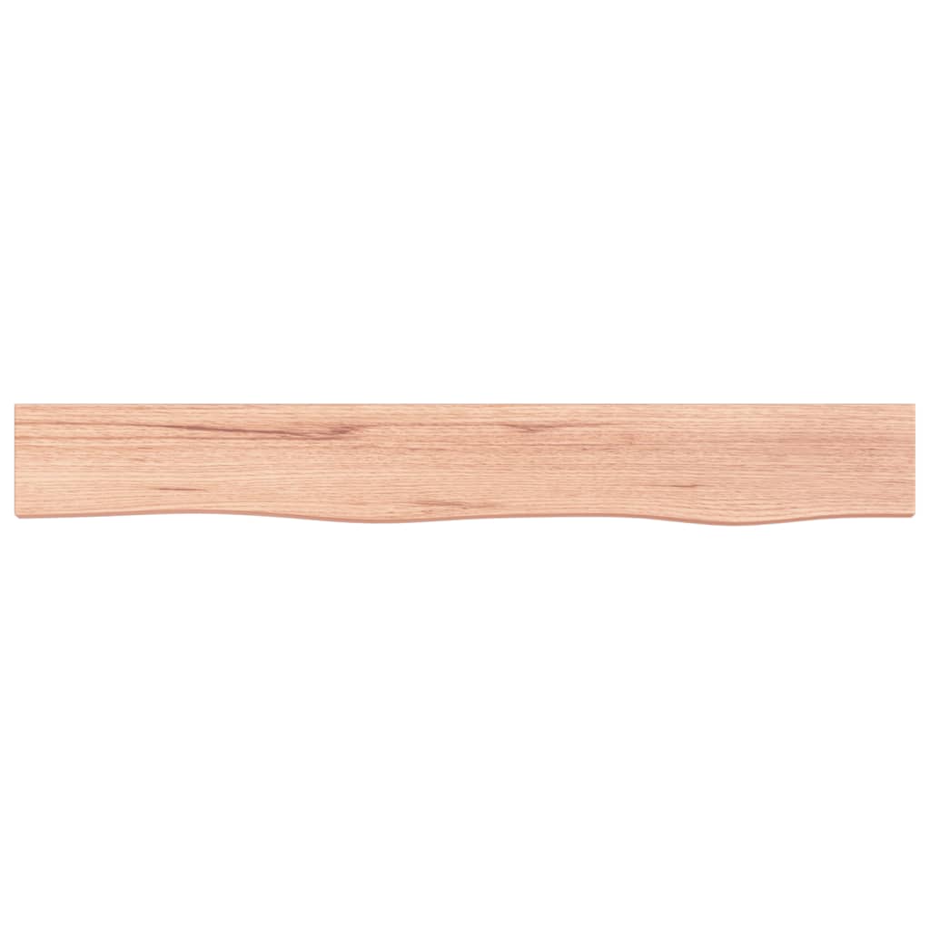 vidaXL Wall Shelf Light Brown 80x10x4 cm Treated Solid Wood Oak