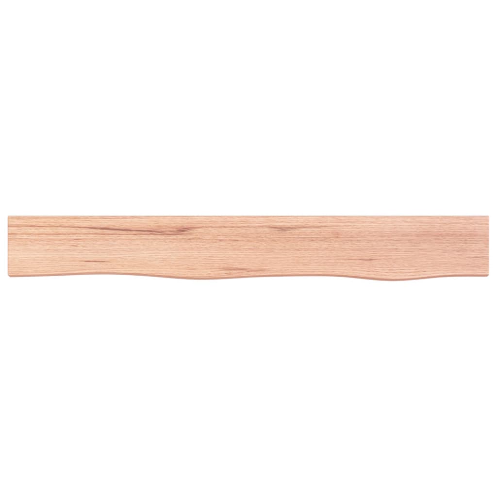 vidaXL Wall Shelf Light Brown 80x10x6 cm Treated Solid Wood Oak