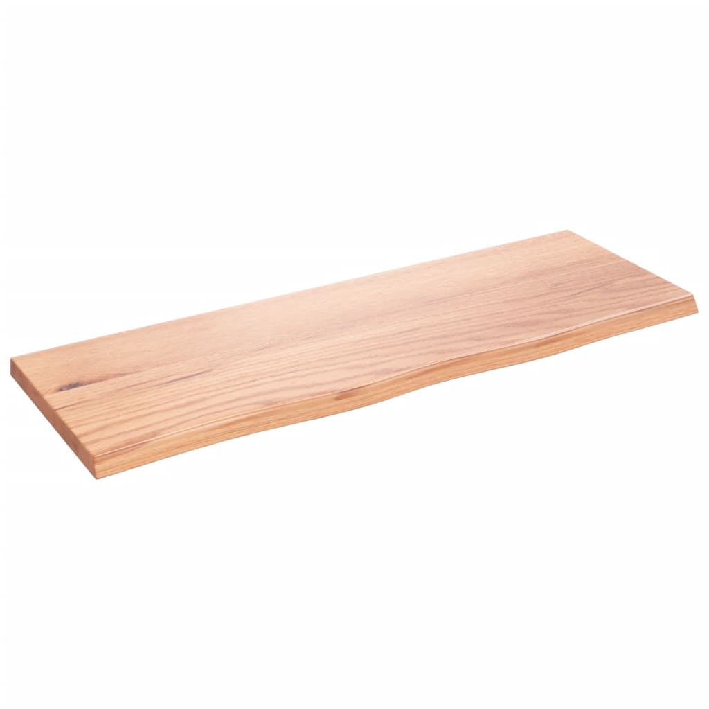 vidaXL Wall Shelf Light Brown 80x30x2 cm Treated Solid Wood Oak