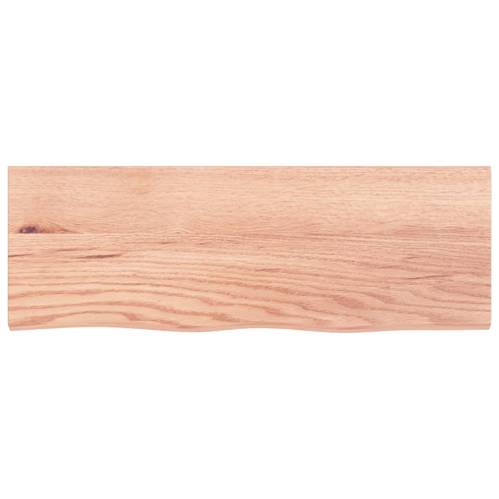 vidaXL Wall Shelf Light Brown 80x30x2 cm Treated Solid Wood Oak