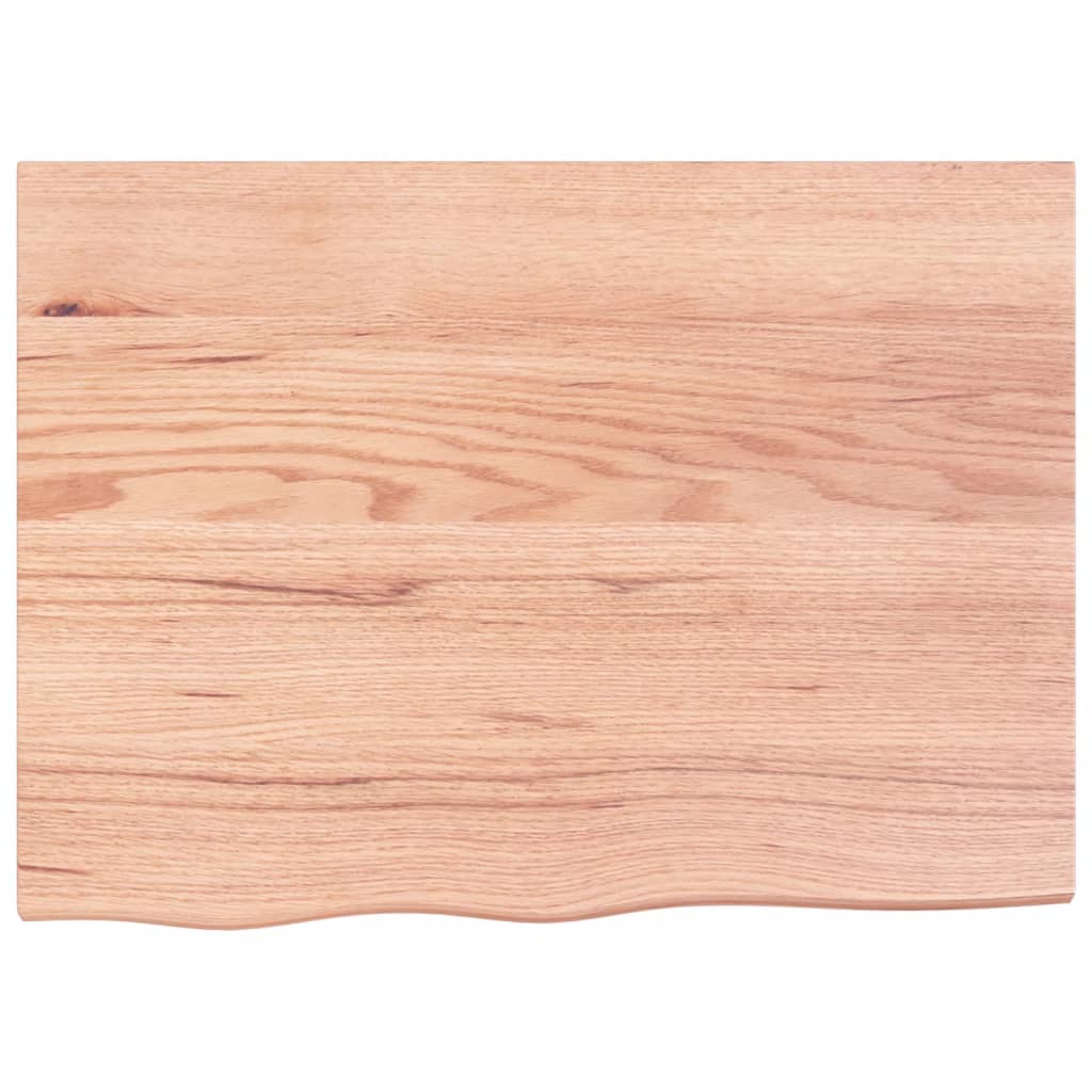 vidaXL Wall Shelf Light Brown 80x60x2 cm Treated Solid Wood Oak