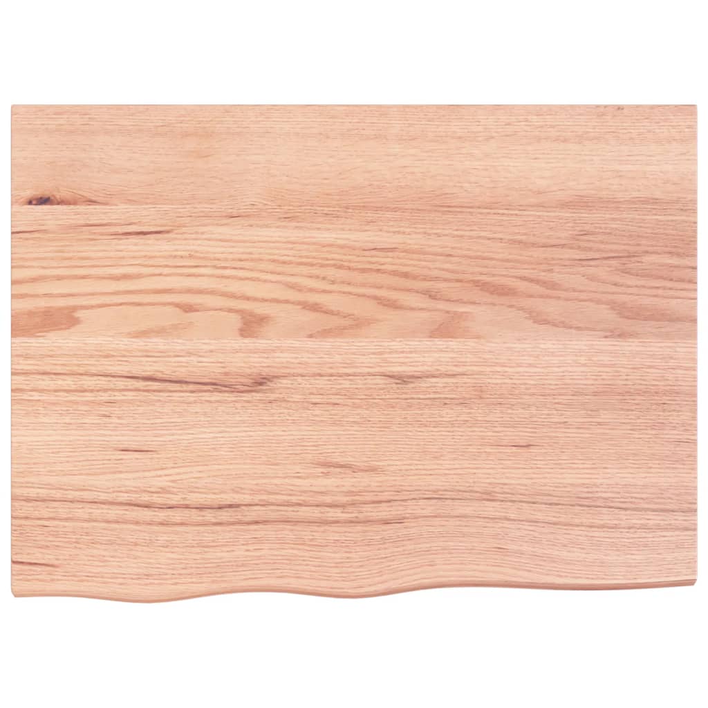 vidaXL Wall Shelf Light Brown 80x60x(2-4) cm Treated Solid Wood Oak