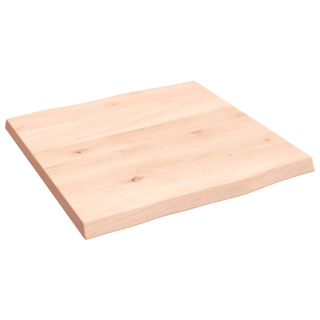 vidaXL Table Top 40x40x2 cm Untreated Solid Wood Oak Live Edge