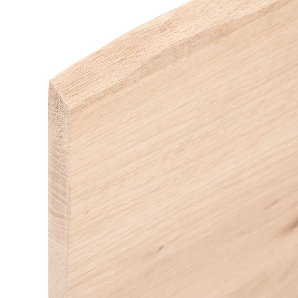 vidaXL Table Top 40x40x2 cm Untreated Solid Wood Oak Live Edge