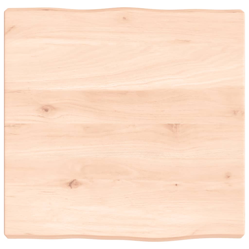 vidaXL Table Top 40x40x(2-4) cm Untreated Solid Wood Live Edge