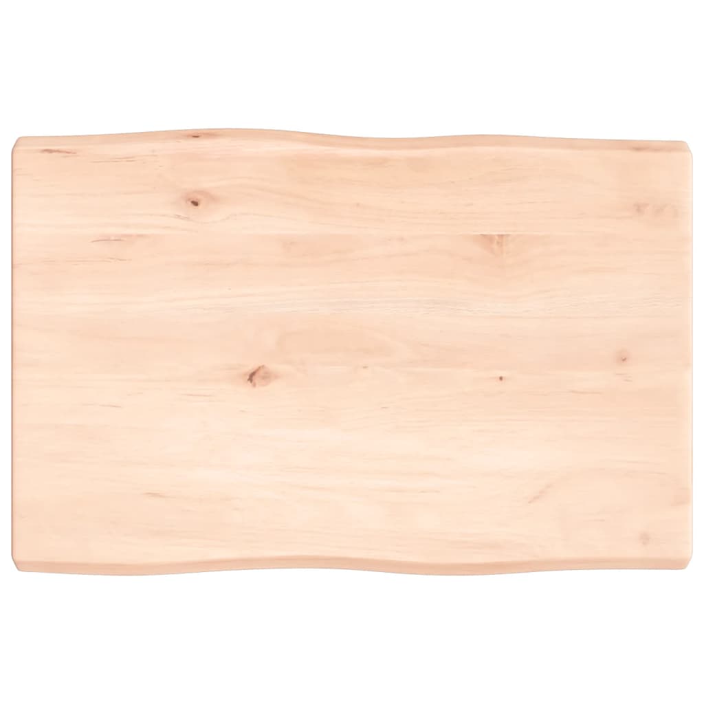 vidaXL Table Top 60x40x(2-4) cm Untreated Solid Wood Live Edge