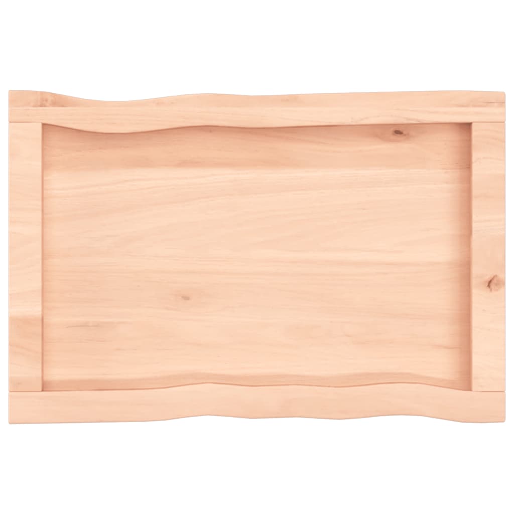 vidaXL Table Top 60x40x(2-6) cm Untreated Solid Wood Live Edge