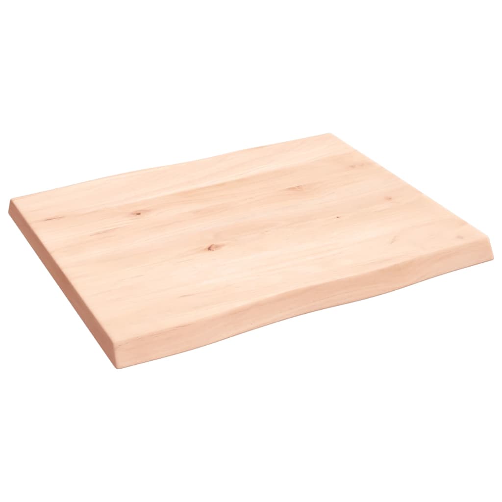 vidaXL Table Top 60x50x(2-4) cm Untreated Solid Wood Live Edge