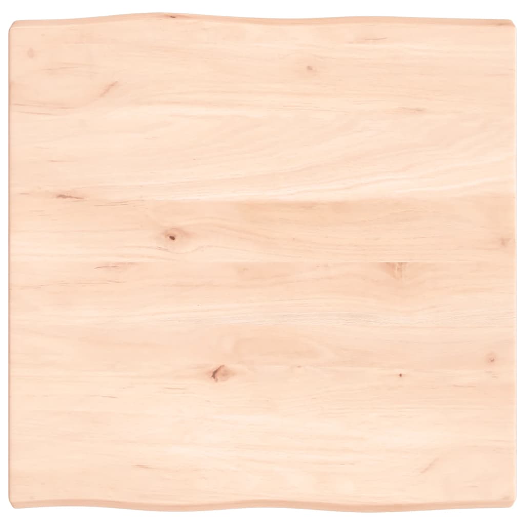 vidaXL Table Top 60x60x(2-4) cm Untreated Solid Wood Live Edge