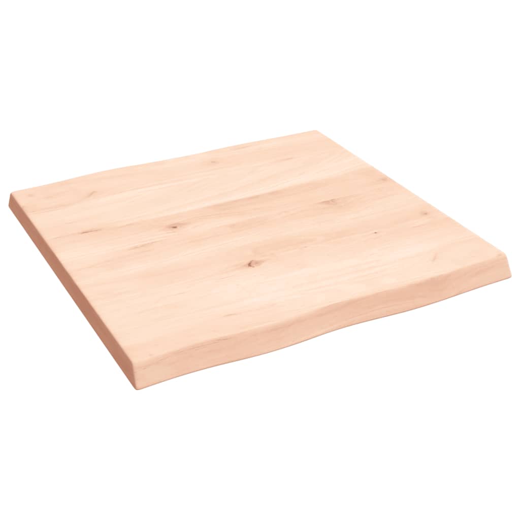 vidaXL Table Top 60x60x(2-4) cm Untreated Solid Wood Live Edge