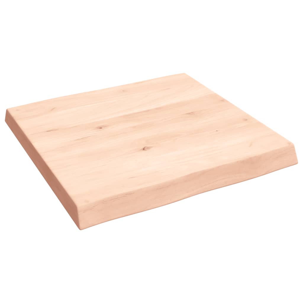 Table Top 60x60x(2-6) cm Untreated Solid Wood Live Edge