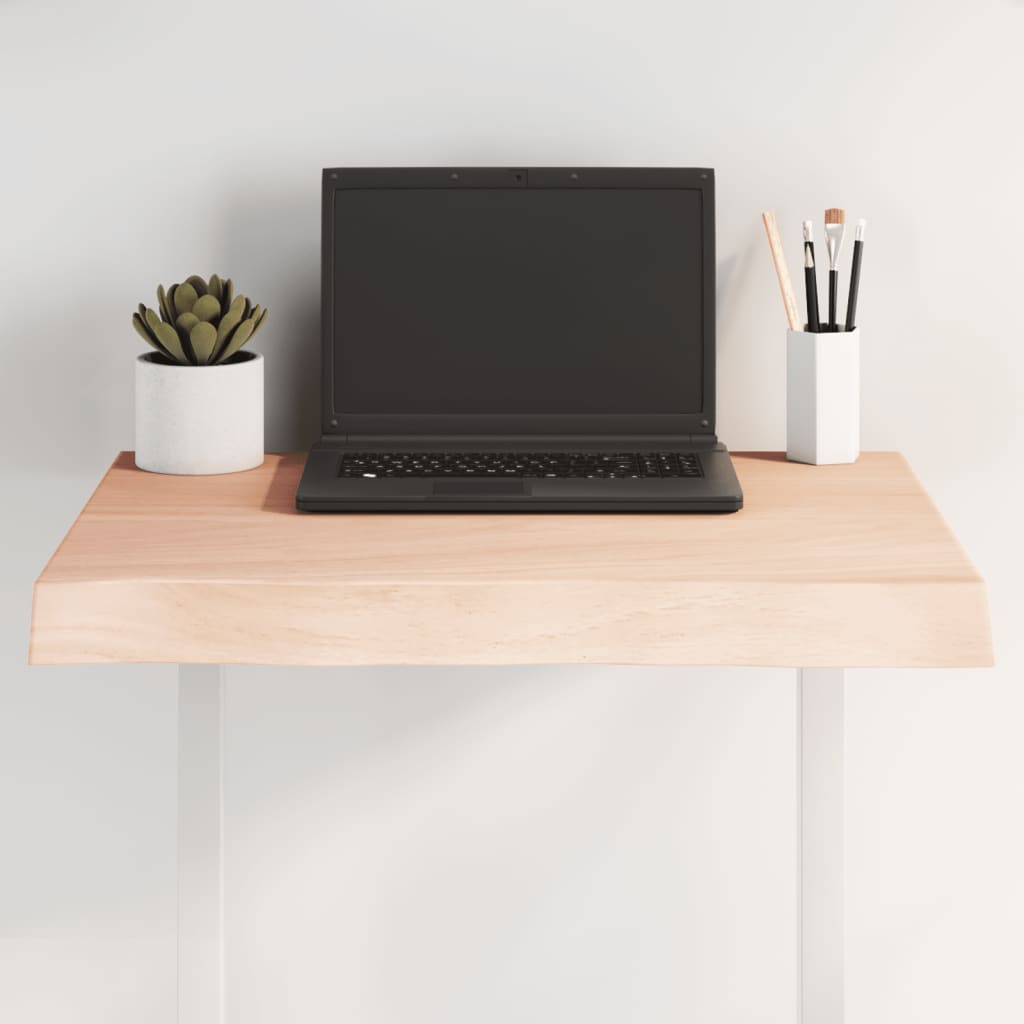 Table Top 60x60x(2-6) cm Untreated Solid Wood Live Edge
