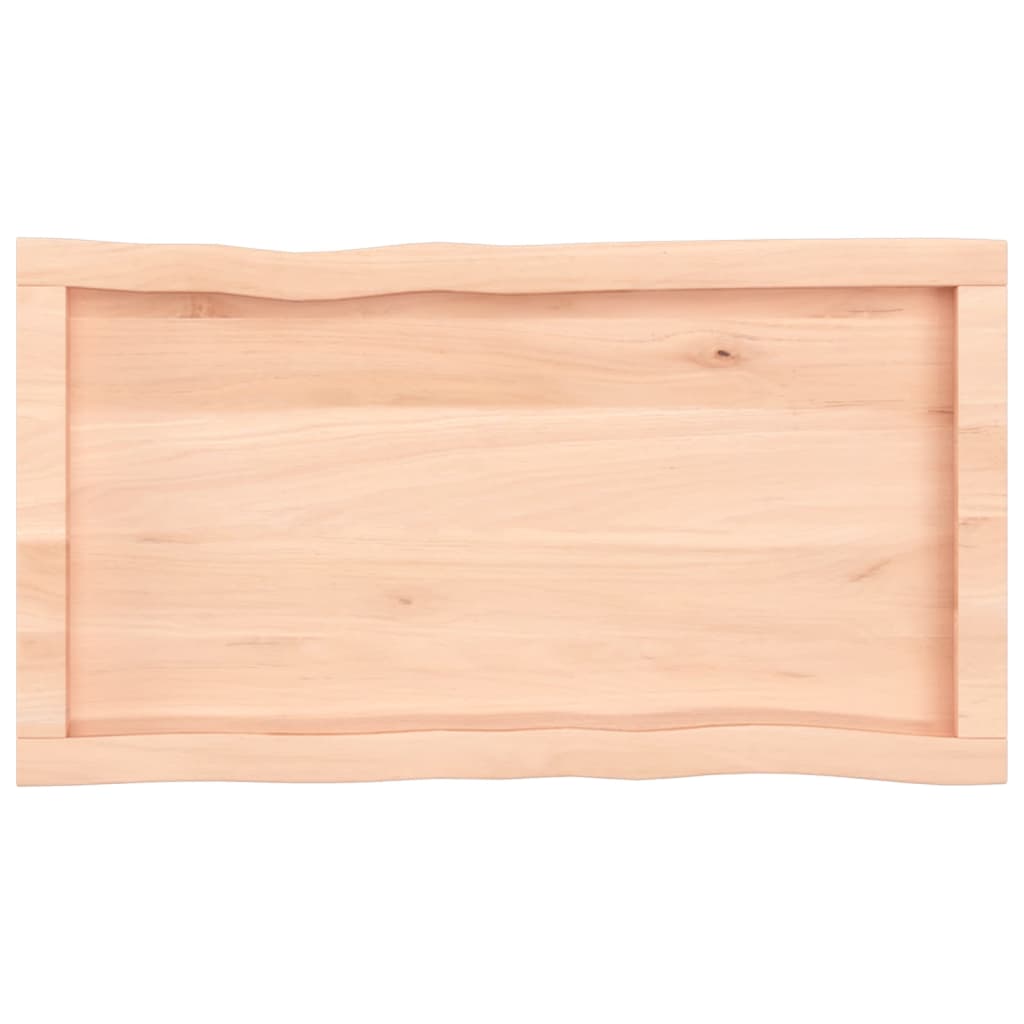 vidaXL Table Top 80x40x(2-4) cm Untreated Solid Wood Live Edge