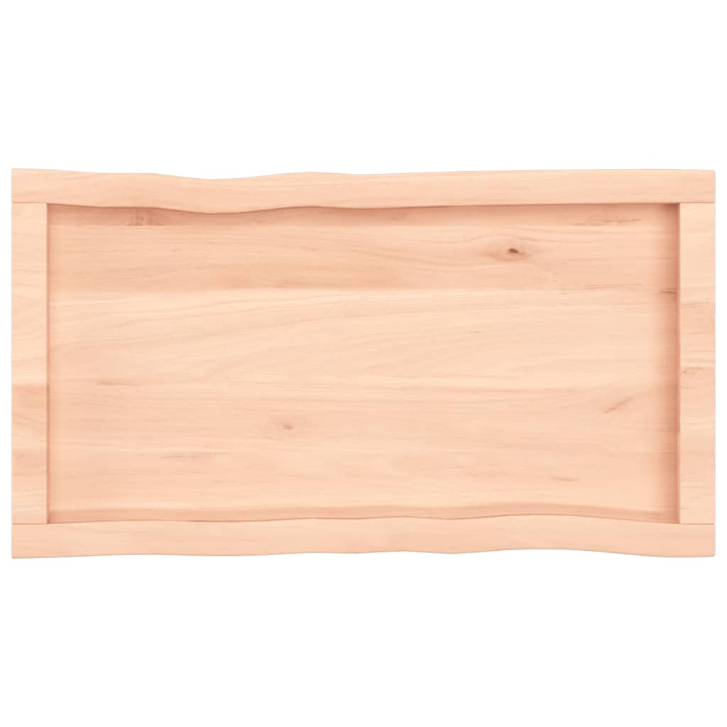 vidaXL Table Top 80x40x(2-6) cm Untreated Solid Wood Live Edge