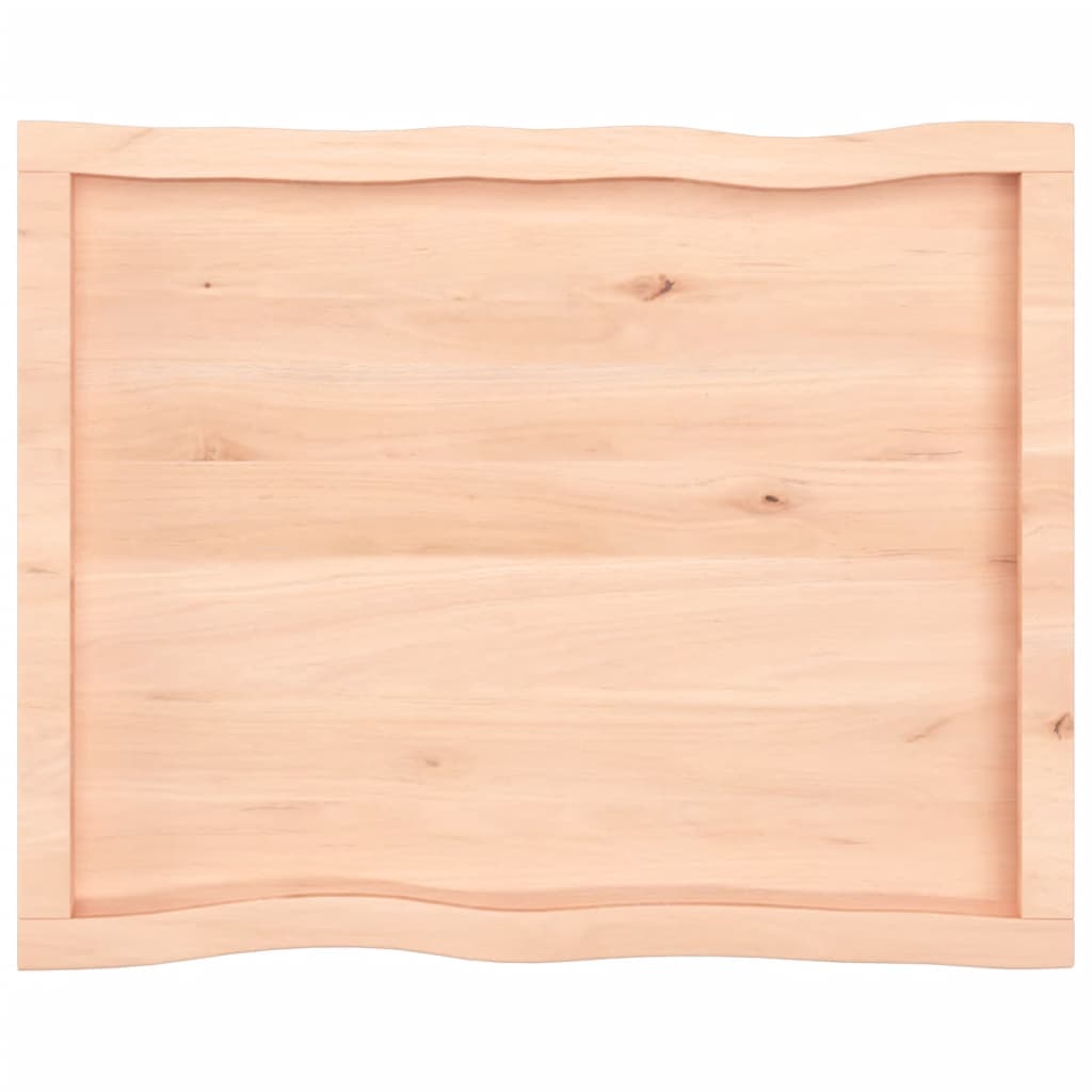vidaXL Table Top 80x60x(2-4) cm Untreated Solid Wood Live Edge