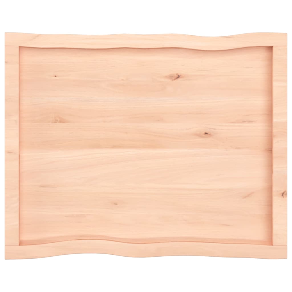 vidaXL Table Top 80x60x(2-6) cm Untreated Solid Wood Live Edge