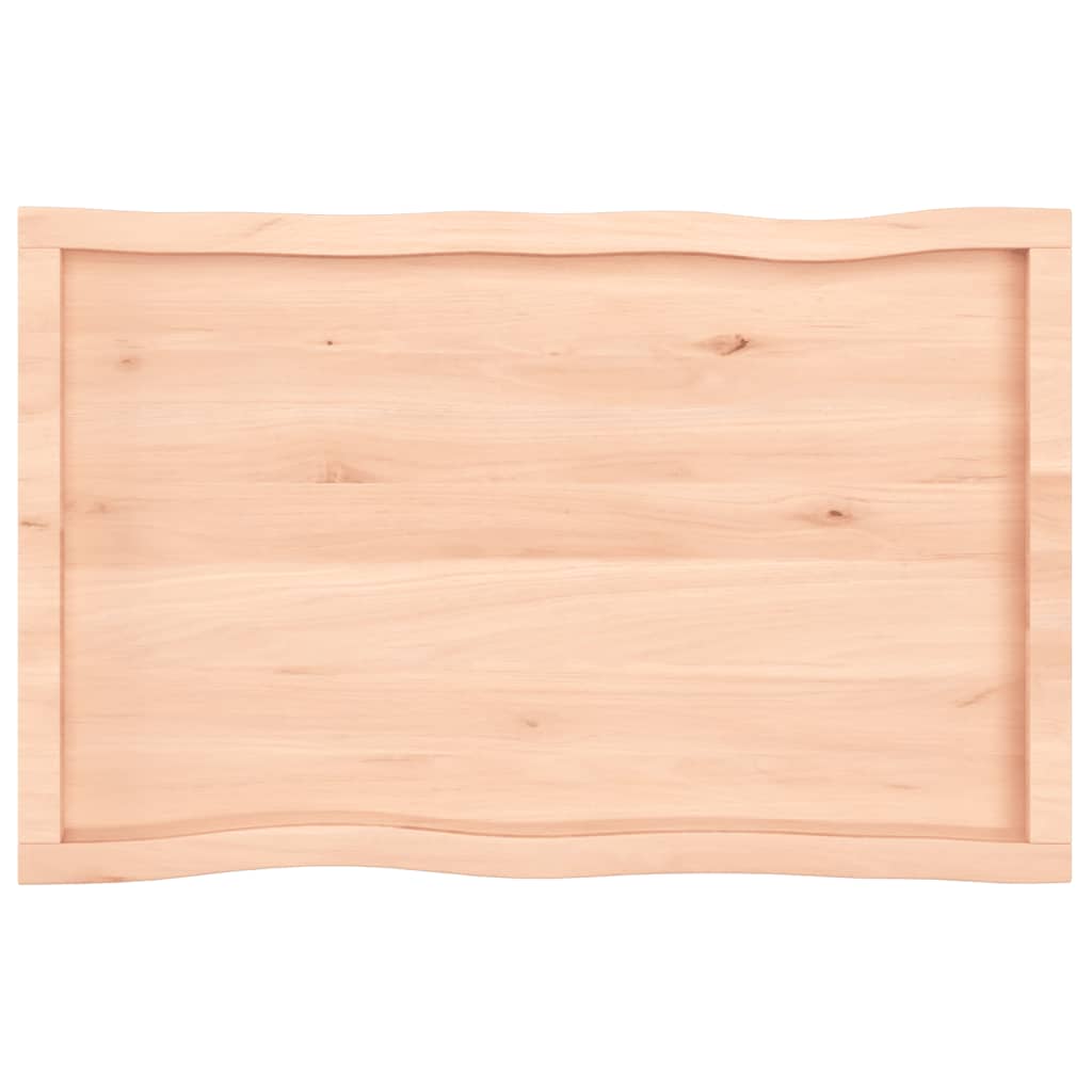 vidaXL Table Top 100x60x(2-4) cm Untreated Solid Wood Live Edge