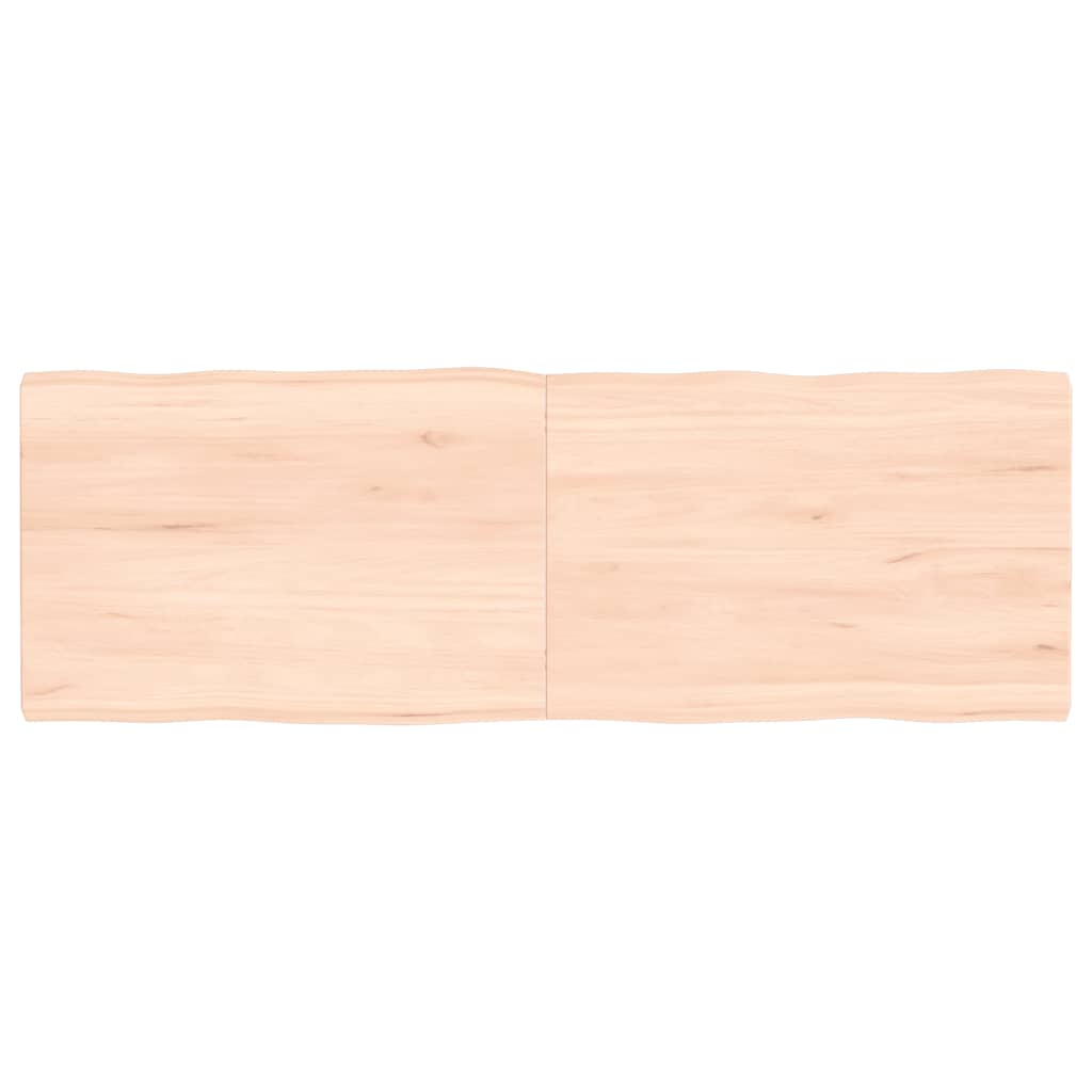 vidaXL Table Top 120x40x(2-4) cm Untreated Solid Wood Live Edge