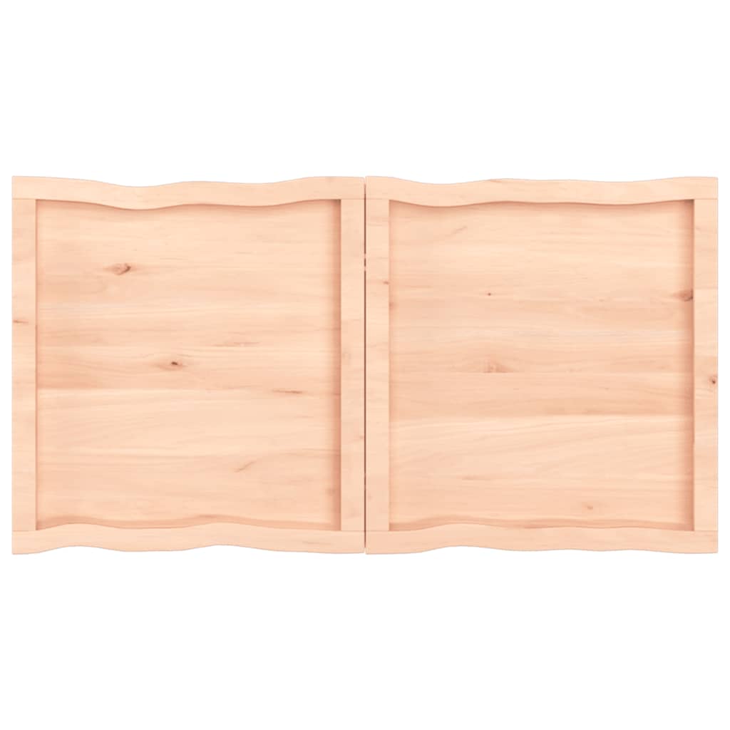 vidaXL Table Top 120x60x(2-4) cm Untreated Solid Wood Live Edge