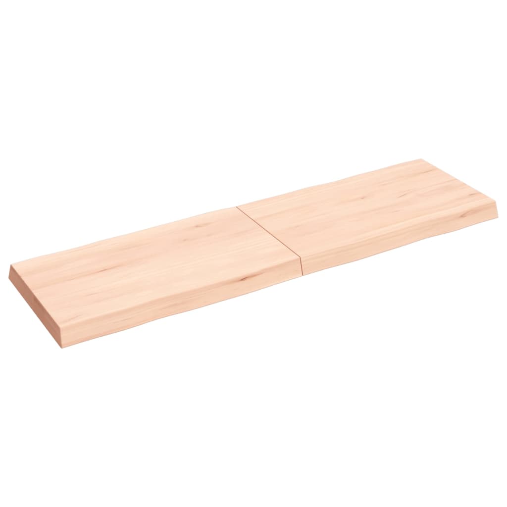 vidaXL Table Top 140x40x(2-6) cm Untreated Solid Wood Live Edge