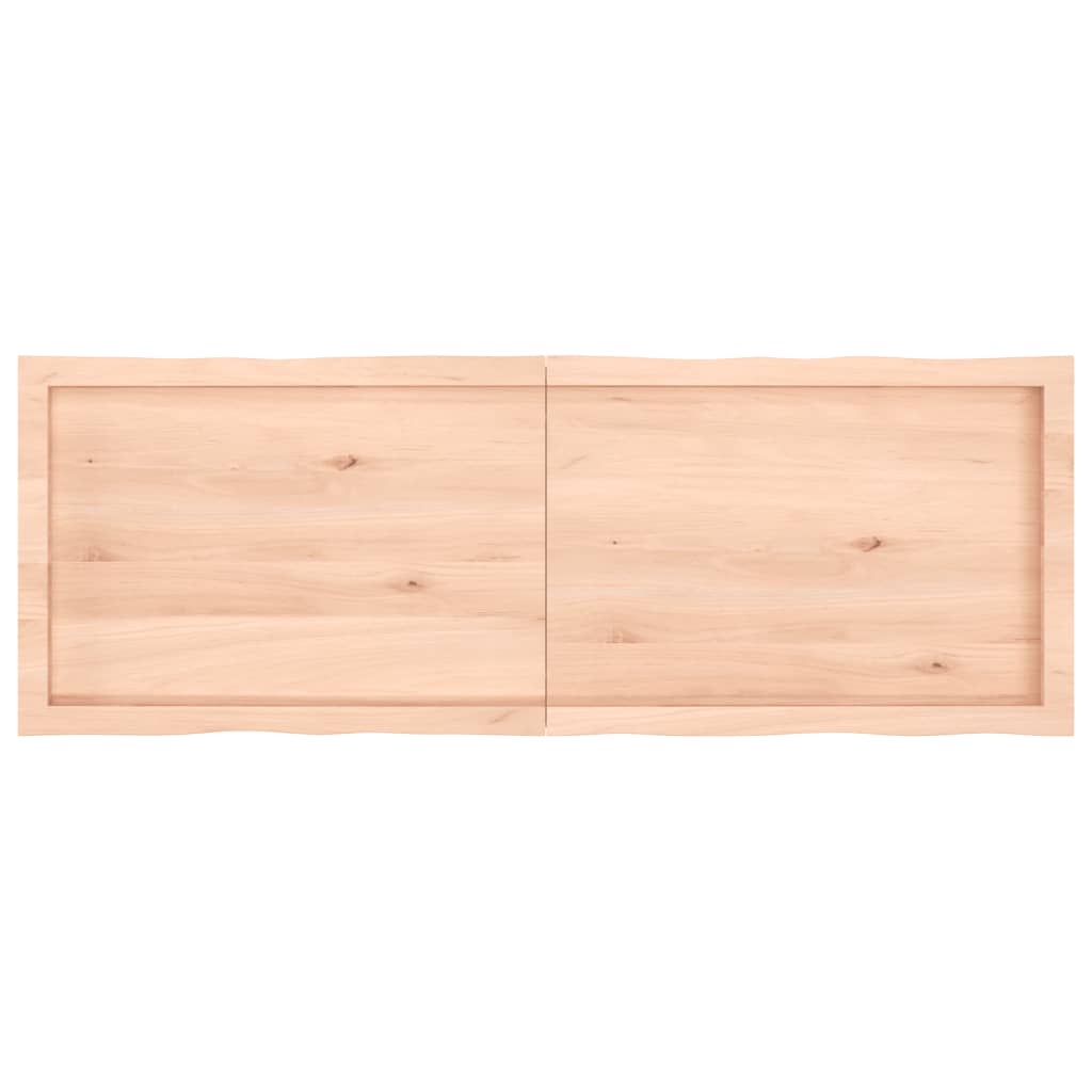 vidaXL Table Top 140x50x(2-4) cm Untreated Solid Wood Live Edge