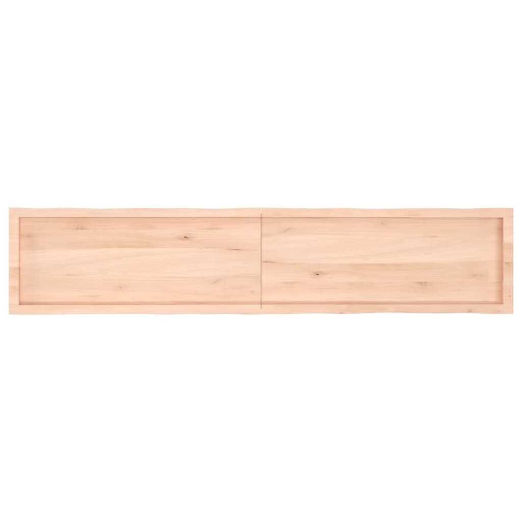 vidaXL Table Top 200x40x(2-4) cm Untreated Solid Wood Live Edge