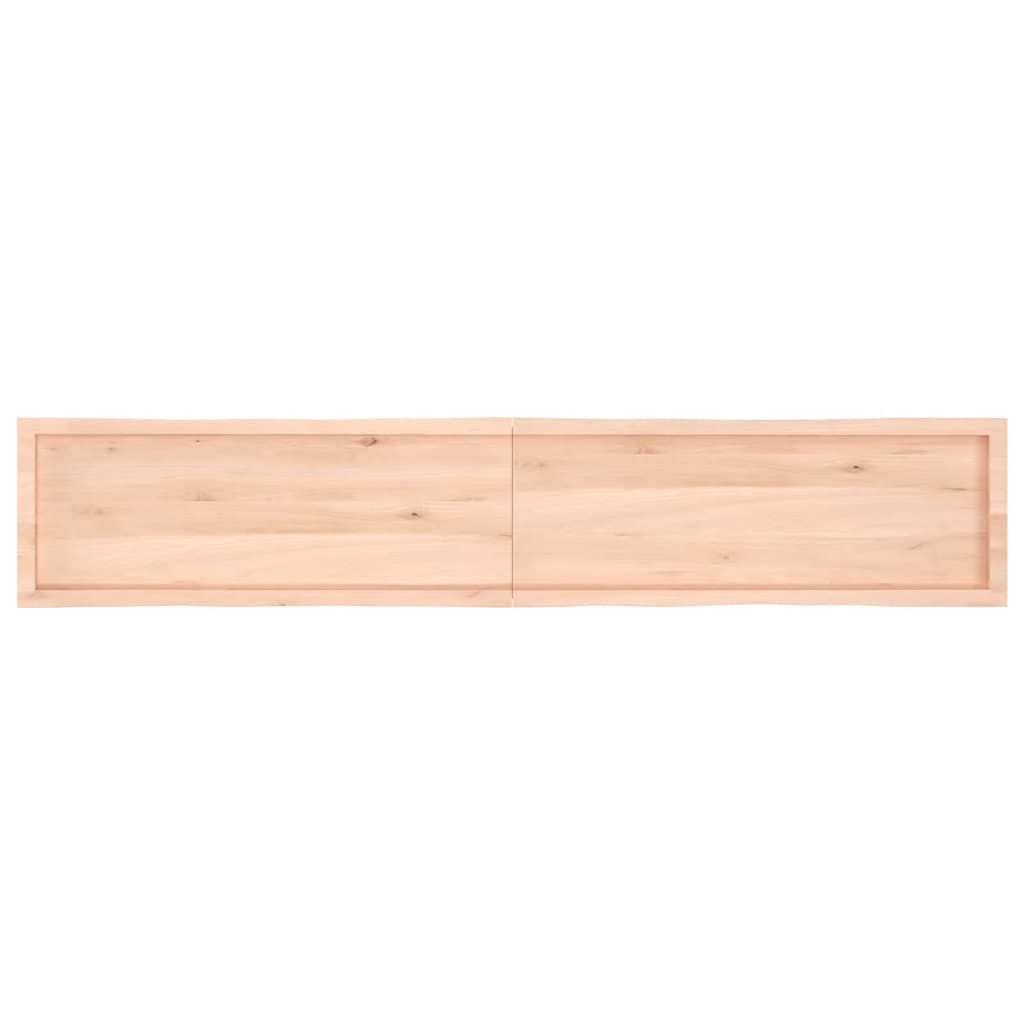 vidaXL Table Top 220x40x(2-6) cm Untreated Solid Wood Live Edge