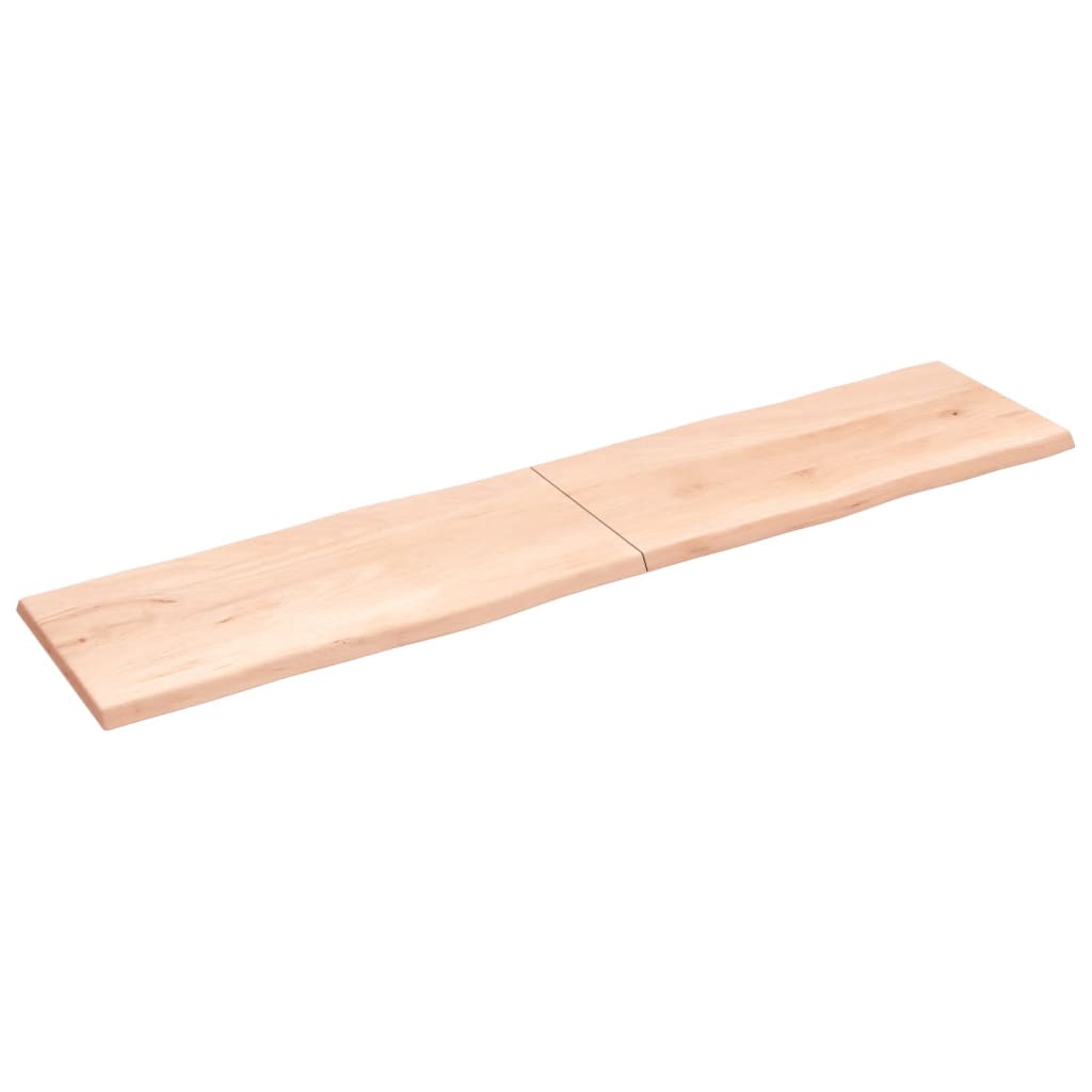vidaXL Table Top 220x50x(2-4) cm Untreated Solid Wood Live Edge