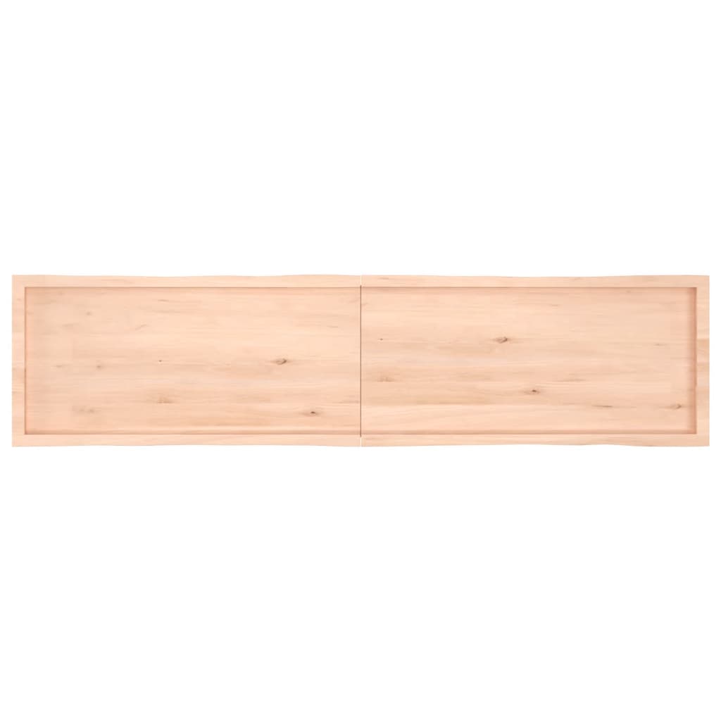 vidaXL Table Top 220x50x(2-4) cm Untreated Solid Wood Live Edge