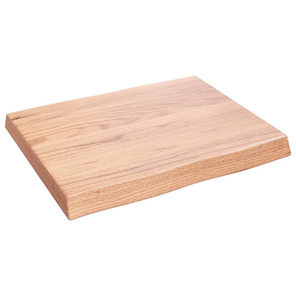 vidaXL Table Top Light Brown 60x50x(2-6) cm Treated Solid Wood Live Edge
