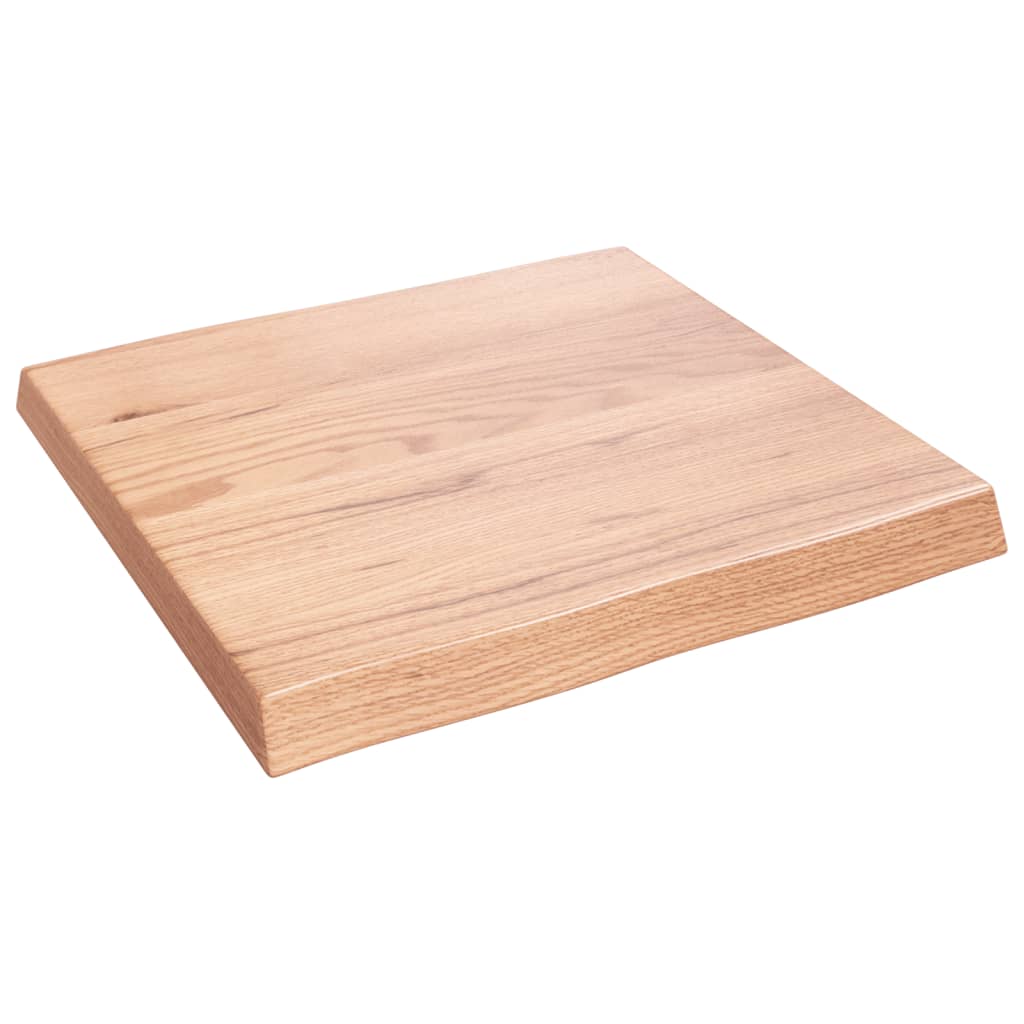 vidaXL Table Top Light Brown 60x60x(2-6) cm Treated Solid Wood Live Edge