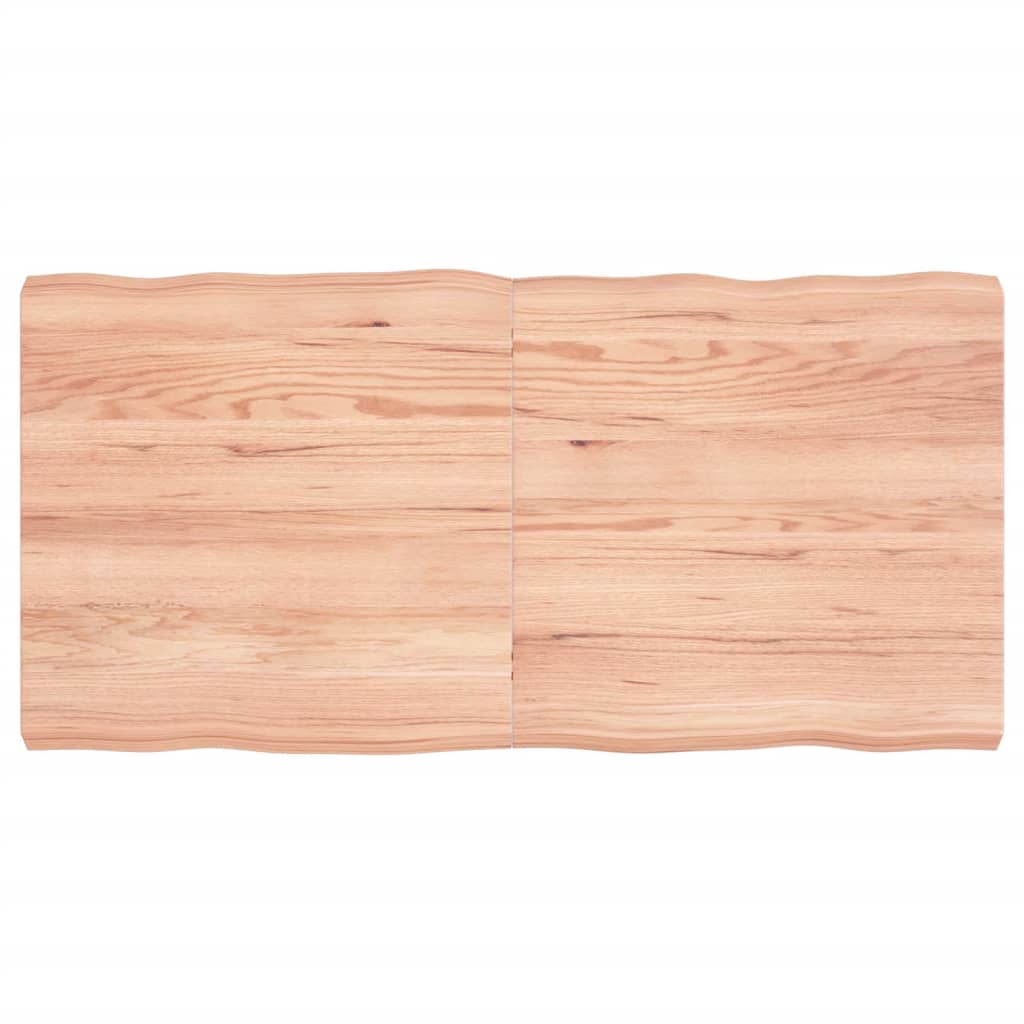 vidaXL Table Top Light Brown 120x60x(2-6)cm Treated Solid Wood Live Edge