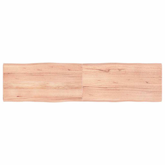Table Top Light Brown 160x40x(2-4)cm Treated Solid Wood Live Edge