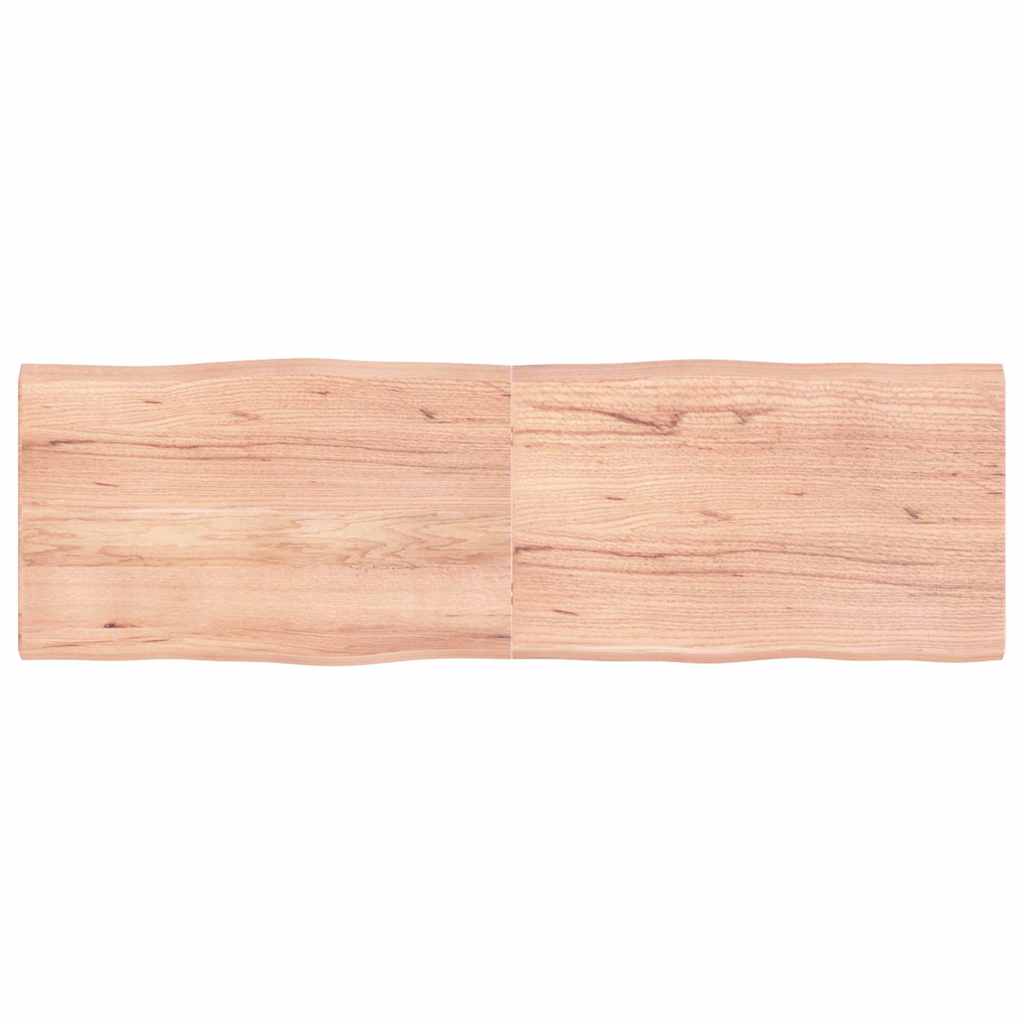 Table Top Light Brown 160x50x(2-4) cm Live Edge