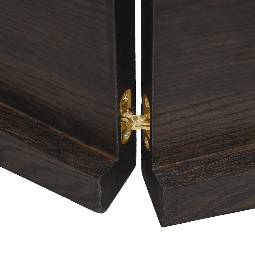 Table Top Dark Brown 120x50x(2-4) cm Live Edge