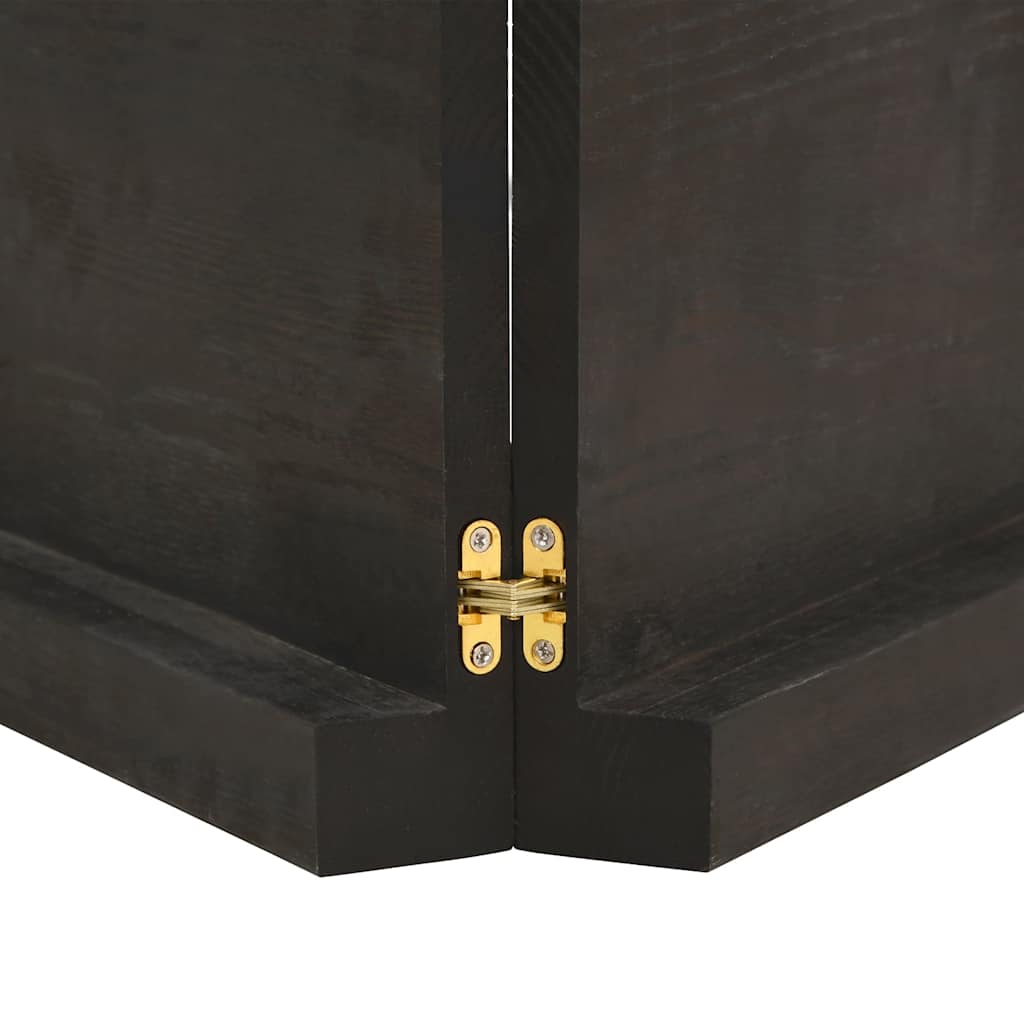 Table Top Dark Brown 140x40x(2-6) cm Treated Solid Wood Live Edge