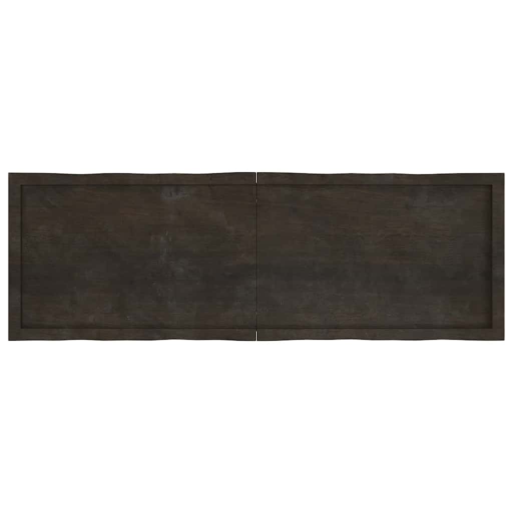 Table Top Dark Brown 160x50x(2-4) cm Live Edge