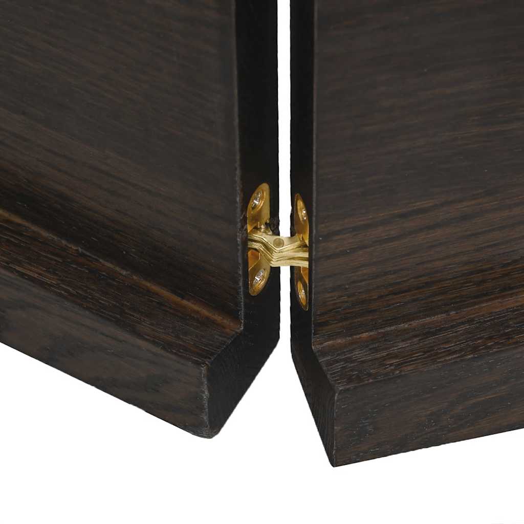 Table Top Dark Brown 160x60x(2-4) cm Live Edge