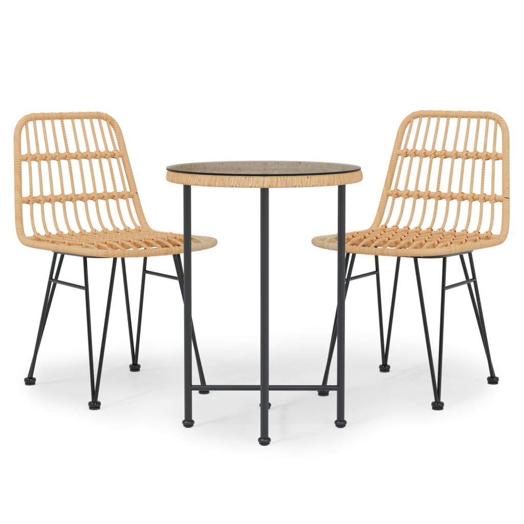 Garden Dining Set | Black | Steel | Garden Dining Set | Round | Modern