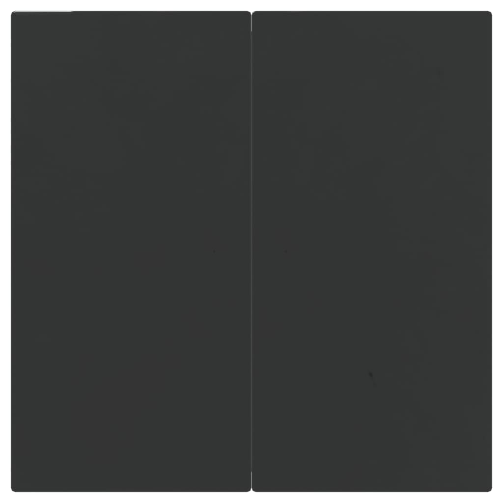 5 Piece Garden Dining Set Black Poly Rattan