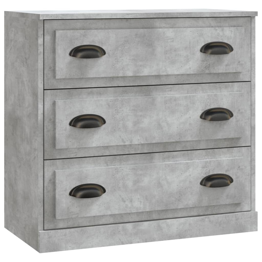 vidaXL Sideboards 3 pcs Concrete Grey Engineered Wood