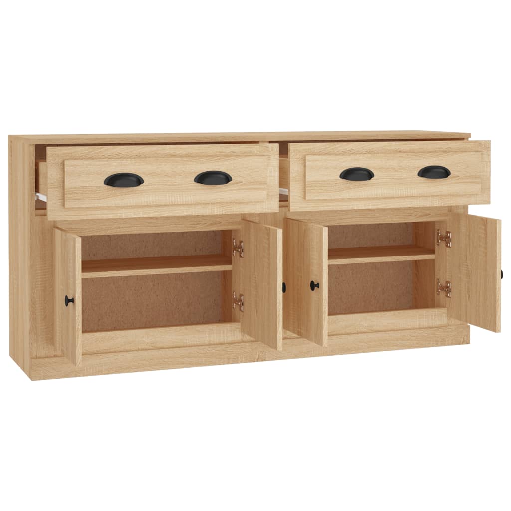 vidaXL Sideboards 2 pcs Sonoma Oak Engineered Wood