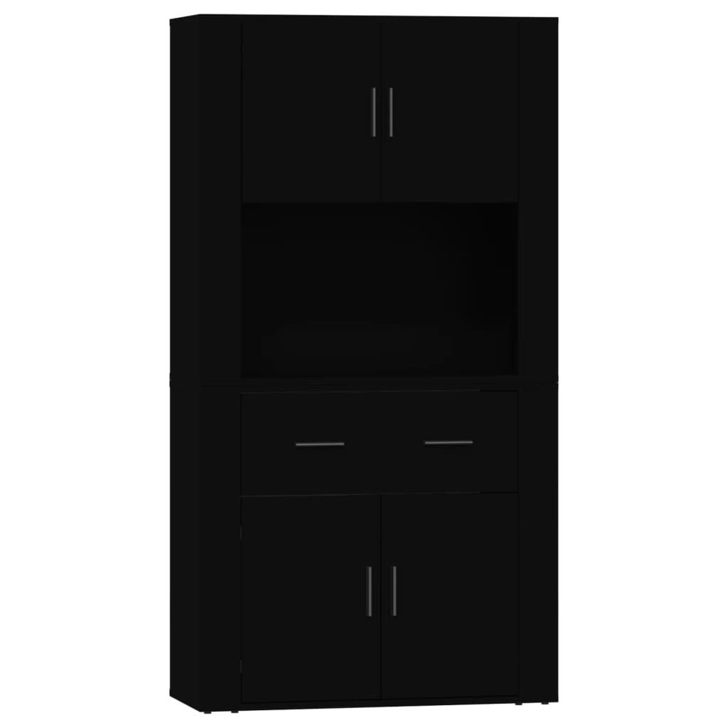 vidaXL Highboard Black Engineered Wood