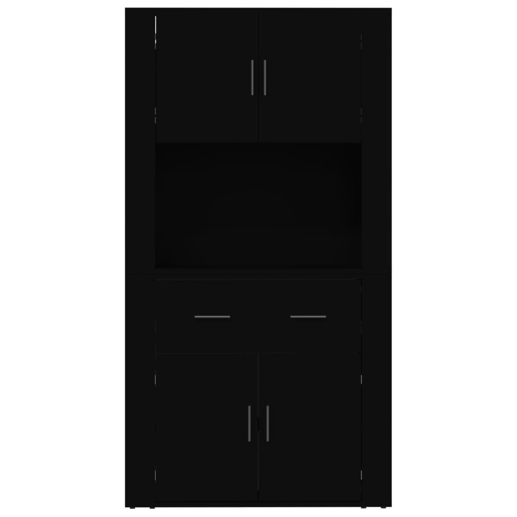 vidaXL Highboard Black Engineered Wood