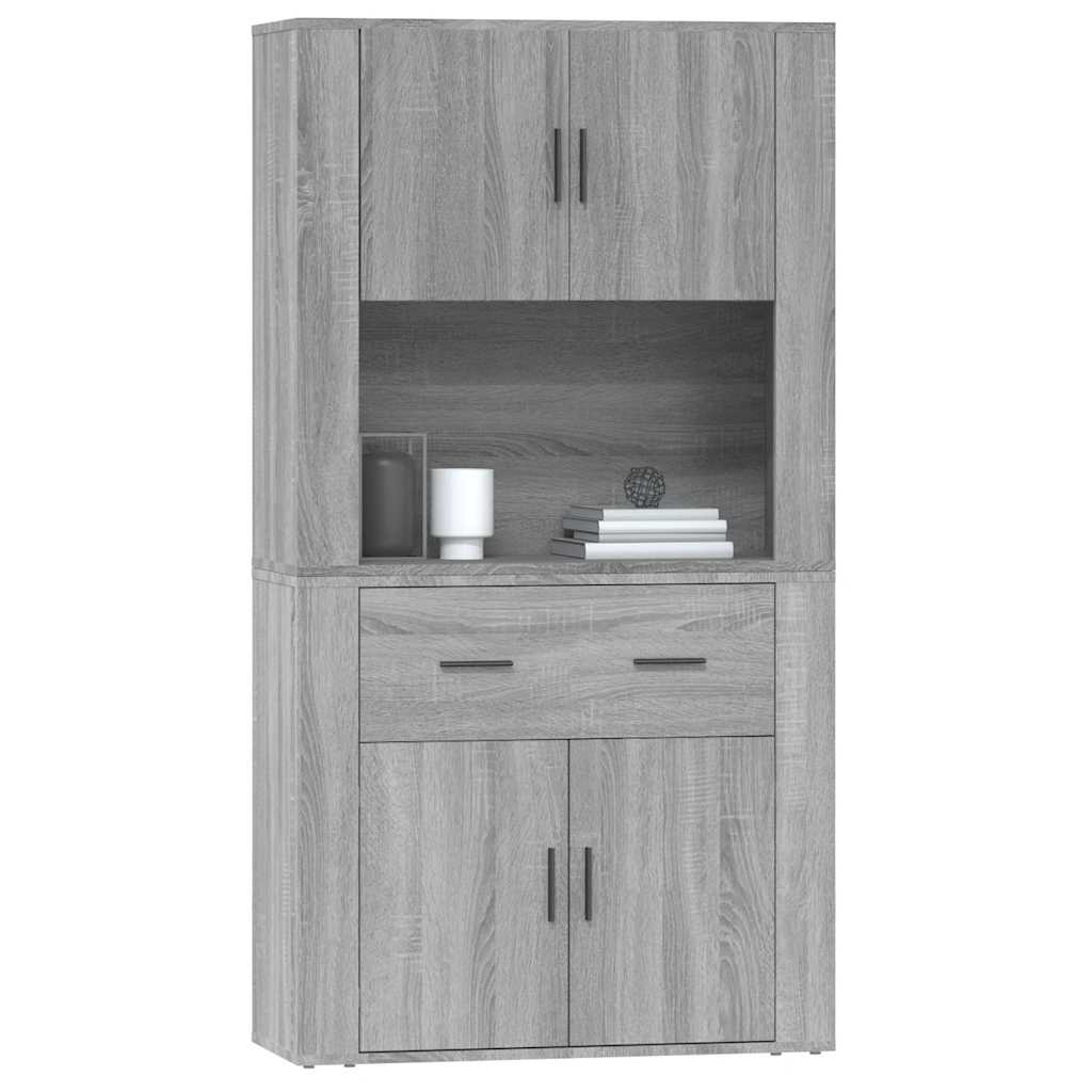 Highboard Grey Sonoma Engineered Wood