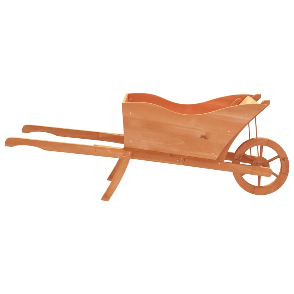 Wheelbarrow Planter 128x45.5x43 cm Solid Wood Fir