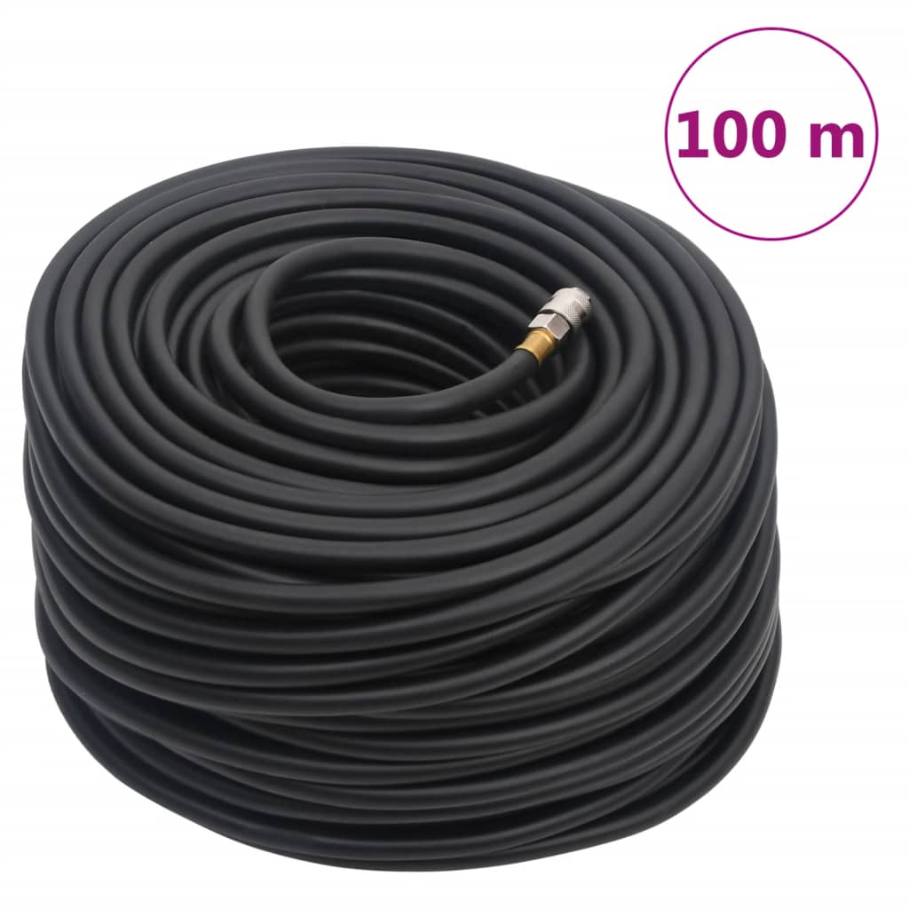 Hybrid Air Hose Black 0.6" 100 m Rubber and PVC